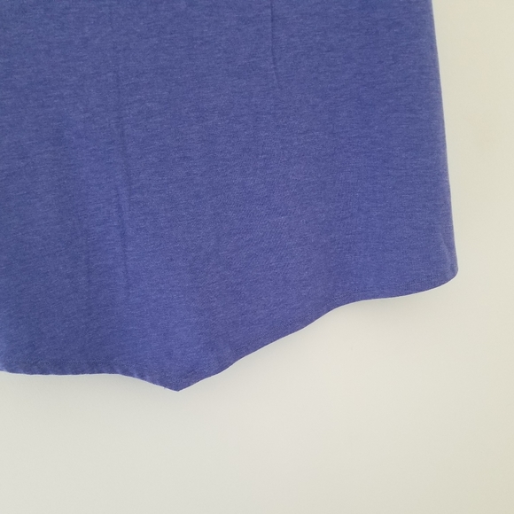 LOGO Lori Goldstein Heathered Periwinkle & Teal Sleeveless Rib Knit Tank Size XS - Picture 6 of 8